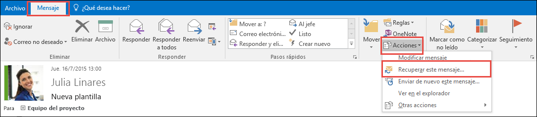 How To Recall An Email In Outlook 2007