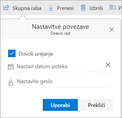 Skupna Raba Datotek In Map V Storitvi Onedrive Podpora Za Office