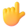 رمز مشاعر «مؤشر يدوي للفرق» يشير إلى الأعلى
