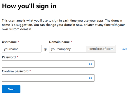 كيفية تسجيل الدخول وإنشاء حساب في Microsoft 365 للأعمال