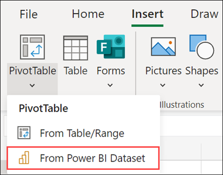 إضافة مجموعة بيانات من PowerBI