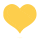 رمز مشاعر قلب أصفر