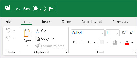 Excel باستخدام نسق كولوفول
