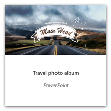 ألبوم صور فوتوغرافية للسفر في PowerPoint