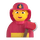 رمز مشاعر رجل إطفاء شخص Teams
