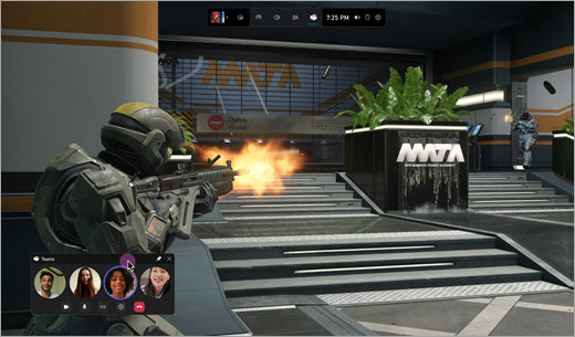 نقل عنصر واجهة مستخدم لعبة Teams.