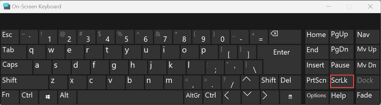 على لوحة المفاتيح على الشاشة Windows 11