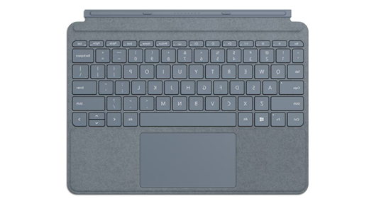 Surface Go Type Cover باللون الأزرق الجليدي.