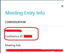 Screenshot 2 for Meeting Entry information  