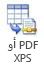 صورة الزر PDF أو XPS