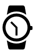 Стандартна черна икона, завъртяна от първоначалната си позиция