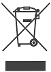 Изображение, показващо емблемата, която се показва върху елементи, които не могат да бъдат хвърлен в кошчето.