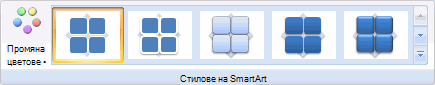 SmartArt toolbar - matrix