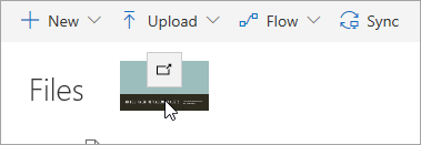 Екранна снимка на файл, който се плъзга в OneDrive