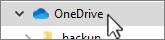 Заглавие на папка на OneDrive в лявата навигационна лента
