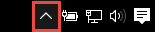 Tlačítko k zobrazení ikon oznámení