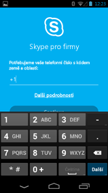 Snímek obrazovky s oknem, kde zadáte číslo pro zpětné volání na telefonu s Androidem