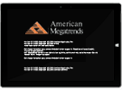 Obrazovka s možnostmi zabezpečení čipem TPM od American Megatrends