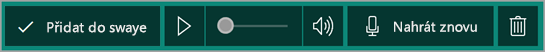 Přidání nahrávky do Sway