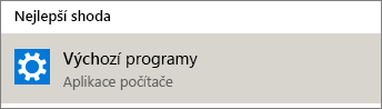 Výchozí programy ve Windows