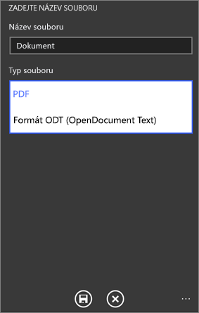 Uložení ve formátu PDF