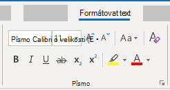 Outlook for Windows Format Text Font group