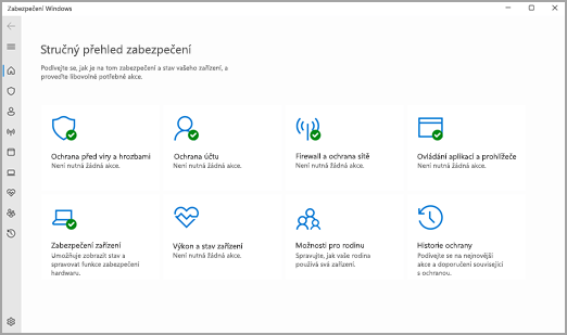 Aplikace Zabezpečení Windows ve Windows 11
