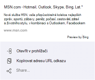 Způsoby otevření stránky MSN.com