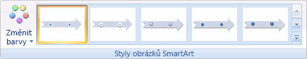 SmartArt toolbar - timeline