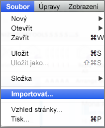 Import from File menu