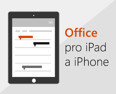 Klikněte, pokud chcete nastavit aplikace Office na iOSu.