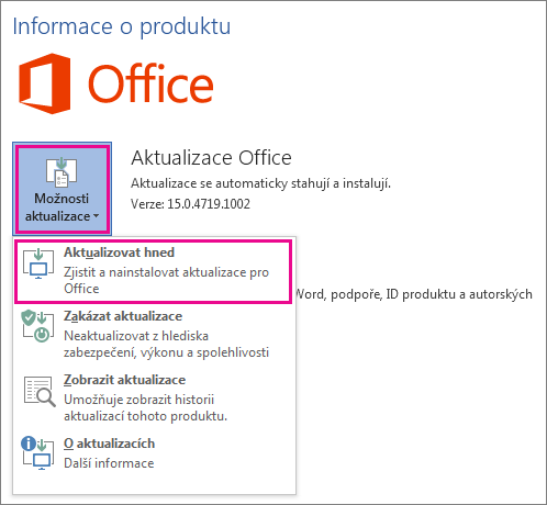 Jak aktualizovat Microsoft Outlook?