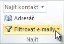 Filter E-mail command on the ribbon