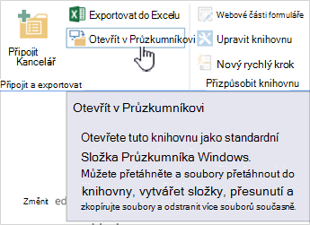 SharePoint 2016 otevřít v aplikaci Explorer ve IE11