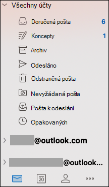 Sjednocená Doručená pošta v Outlooku pro Mac