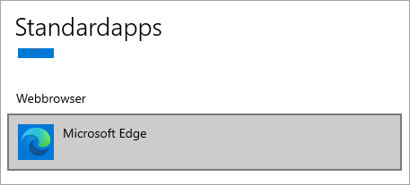 Standardbrowser for Microsoft Edge