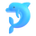 Emoji med delfin i Teams