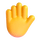 Emoji med teams hævet hånd