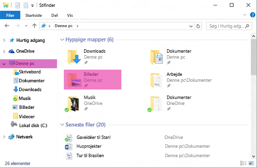 Flyt billeder, filer og mails fra Mac til Surface Microsoft Support