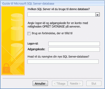 Guiden Microsoft SQL Server-database