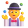 Emoji med teamperson, der jonglerer