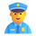 Emoji med mandlig teams-politibetjent