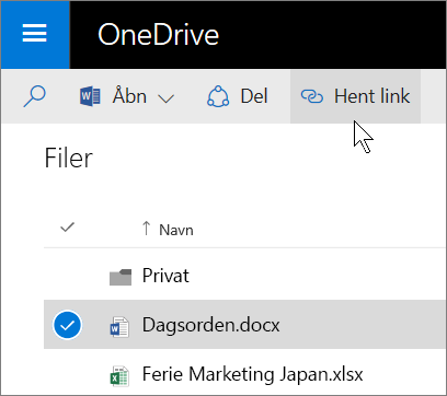 Del OneDrive-filer Og -mapper - Office Support