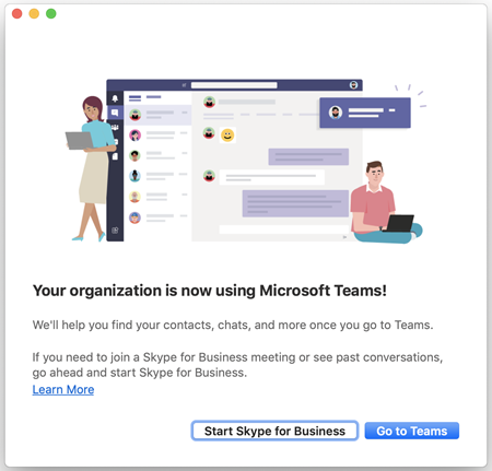 Brug Skype for Business med Teams
