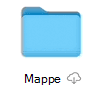 OneDrive til Mac fil efter behov-statusikon