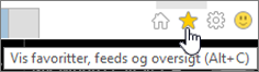 Knap til Internet Explorer-feed