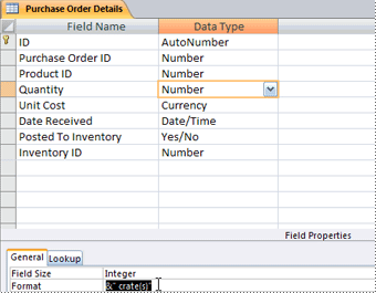 format currency input auto data Access i Formatere  tabeller