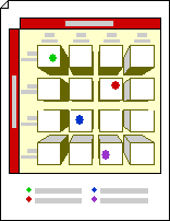 Diagram, der viser blokke med perspektiv