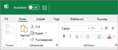 Excel brug af Coloful-tema