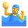Emoji med holdmand, der spiller vandpolo